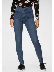 Levi's Dżinsy - Super Skinny fit - w kolorze niebieskim rozmiar: W25/L30. Niebieskie jeansy Levi's®, l, z aplikacjami, z podwyższonym stanem. Za 226.77 zł.