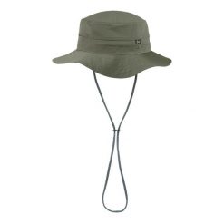 Kapelusz BUFF EXPLORE BOONEY HAT SOLID. Zielone kapelusze Buff, bez wzorów, z materiału. Za 159.99 zł.