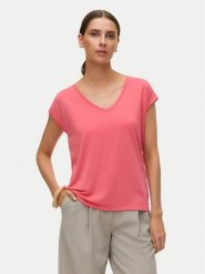 Vero Moda T-Shirt Filli 10247666 Różowy Relaxed Fit. Czerwone t-shirty Vero Moda, l, bez wzorów, z syntetyku, bez kołnierzyka, bez ramiączek. Za 99.99 zł.