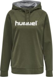 Damska bluza z kapturem Hummel Hmlgo Logo. Szare bluzy Hummel, s, bez wzorów, z bawełny, z kapturem. Za 182.50 zł.