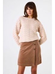 Garcia Spódnica sztruksowa w kolorze jasnobrązowym rozmiar: XS. Brązowe spódnice Garcia, na co dzień, xs, bez wzorów, ze sztruksu, mini, proste. Za 152.99 zł.