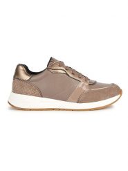 Geox Sneakersy "Bulmya" w kolorze jasnobrązowym rozmiar: 41. Brązowe trampki Geox, bez wzorów, z materiału, bez zapięcia. Za 265.45 zł.
