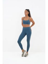 Onamaste Legginsy sportowe "Geneva" w kolorze niebieskim rozmiar: S/M. Niebieskie legginsy Onamaste, m, bez wzorów, z materiału. Za 105.38 zł.