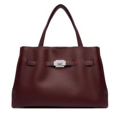 Torebka DKNY. Czerwone shopper DKNY, bez wzorów, bez dodatków. Za 789.99 zł.