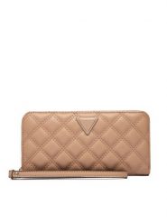 Guess Duży Portfel Damski SWQG96 73146 Beżowy. Brązowe portfele Guess, z aplikacjami, ze skóry. Za 229.99 zł.