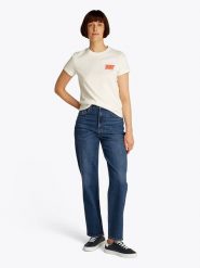 TOMMY JEANS Dżinsy - Regular fit - w kolorze granatowym rozmiar: W32/L32. Niebieskie jeansy Tommy Jeans, l, z aplikacjami, z podwyższonym stanem. Za 255.34 zł.