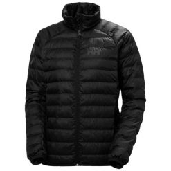 Damska kurtka puchowa Helly Hansen Banff Insulator. Czarne kurtki narciarskie Helly Hansen, bez wzorów, z puchu, bez kaptura, narciarskie. Za 759.50 zł.