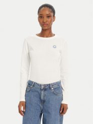 HUGO Bluzka Daliria_B 50520316 Biały Regular Fit. Białe bluzki Hugo, xxl, bez wzorów, z bawełny, bez kołnierzyka, bez ramiączek. Za 179.99 zł.