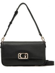 Guess Torebka w kolorze czarnym - 32 x 22 x 11 cm rozmiar: onesize. Czarne torby na ramię Guess, z aplikacjami, z materiału, na ramię, bez dodatków. Za 486.95 zł.