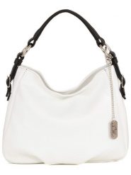 Anna Morellini Skórzana torebka "Noemi 1" w kolorze białym - 30,5 x 26 x 9 cm rozmiar: onesize. Białe torby na ramię Anna Morellini, bez wzorów, z materiału, na ramię, bez dodatków. Za 217.99 zł.