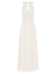 APART Sukienka w kolorze białym rozmiar: 40. Białe sukienki Apart, bez wzorów, z koronki, bez kołnierzyka, bez ramiączek, maxi. Za 173.99 zł.