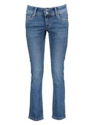 Pepe Jeans Dżinsy "Venus" - Slim fit - w kolorze niebieskim rozmiar: W29/L30. Niebieskie jeansy Pepe Jeans, l, z aplikacjami. Za 210.45 zł.
