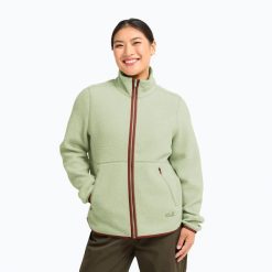 Bluza polarowa damska Jack Wolfskin Lite Curl Full Zip. Zielone bluzy Jack Wolfskin, xs, bez wzorów, z materiału, bez kaptura. Za 509.99 zł.