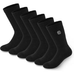 BRUBAKER skarpety sportowe 6 par unisex oddychające retro - Czarny. Białe skarpety X2, bez wzorów. Za 122.99 zł.