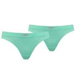 Figi Damskie 907632 Micro Mesh (zestaw 2 Sztuk). Brązowe figi Puma, xs, bez wzorów, z elastanu. Za 29.99 zł.