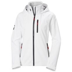 Kurtka narciarska damska Helly Hansen Crew. Białe kurtki narciarskie Helly Hansen, uniwersalny, bez wzorów, z syntetyku, z kapturem, narciarskie. Za 915.00 zł.
