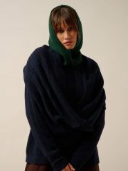 Just Cashmere Kaszmirowy szal-koło w kolorze granatowym - 65 x 50 cm rozmiar: onesize. Niebieskie szaliki Just Cashmere, bez wzorów, z kaszmiru. Za 304.99 zł.