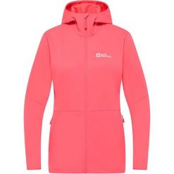 Kurtka softshell damska Jack Wolfskin Feldberg Hoody. Czerwone kurtki sportowe Jack Wolfskin, bez wzorów, z softshellu, bez kaptura, trekkingowe. Za 429.99 zł.