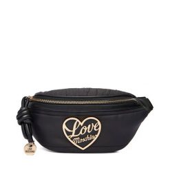 Saszetka nerka LOVE MOSCHINO. Czarne torebki klasyczne Love Moschino, bez wzorów, bez dodatków. Za 689.99 zł.