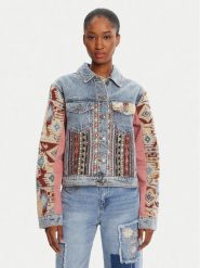 Desigual Kurtka jeansowa Boho 25WWED10 Kolorowy Regular Fit. Kurtki Desigual, xs, bez wzorów, z bawełny, bez kaptura. Za 859.99 zł.