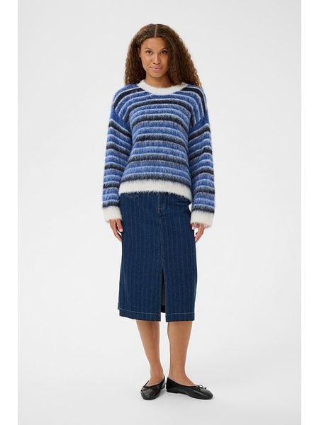 SAINT TROPEZ Sweter w kolorze niebieskim rozmiar: M. Niebieskie swetry Saint Tropez, m, bez wzorów, z wełny, bez ramiączek. Za 144.95 zł.