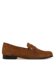 BOSS Lordsy Jadey 50568591 Brązowy. Brązowe lordsy Boss, bez wzorów, ze skóry, bez obcasa, bez zapięcia. Za 979.99 zł.
