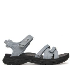 Sandały Teva. Szare sandały Teva, bez wzorów, sportowe, bez obcasa, bez zapięcia. Za 409.99 zł.