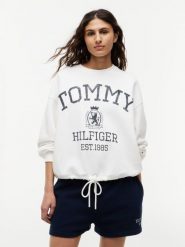 Tommy Hilfiger Bluza Kobiety Bawełna (100%) biały|wielokolorowy, L. Białe bluzy TOMMY HILFIGER, l, bez wzorów, z bawełny, bez kaptura. Za 649.95 zł.