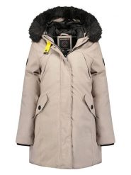 Geographical Norway Parka "Cherifa" w kolorze szarobrązowym rozmiar: XXL. Brązowe parki Geographical Norway, xxl, bez kaptura. Za 180.49 zł.