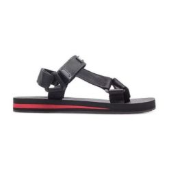 Sandały Big Star W DD274A282 czarne. Czarne sandały bez wzorów, z materiału, eleganckie, bez obcasa, bez zapięcia. Za 183.83 zł.