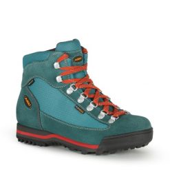Buty sportowe trekkingowe damskie Aku Ultralight Gore-tex skóra. Niebieskie obuwie sportowe Aku, z gore-texu, trekkingowe. Za 449.00 zł.