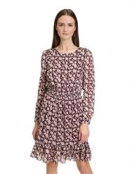 CARTOON Sukienka w kolorze bordowym rozmiar: 38. Czerwone sukienki Cartoon, bez wzorów, bez kołnierzyka, bez ramiączek, midi. Za 104.89 zł.