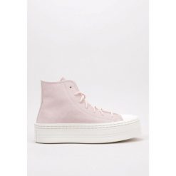 Buty Converse Chuck Taylor All Star Modern Lift Różowe. Czerwone trampki Converse, bez wzorów, z materiału, za kostkę, bez zapięcia. W wyprzedaży za 351.80 zł.