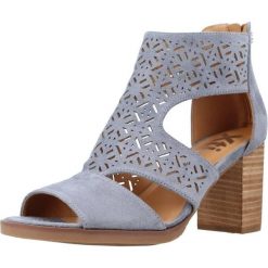 Sandały XTI 141392X Niebieski. Niebieskie sandały Xti, bez wzorów, ze skóry, bez obcasa, bez zapięcia. Za 177.99 zł.