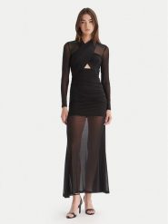 Bardot Sukienka wieczorowa Veria 59987DB Czarny Slim Fit. Czarne sukienki Bardot, bez wzorów, z syntetyku, wizytowe, bez kołnierzyka, bez ramiączek. Za 639.99 zł.
