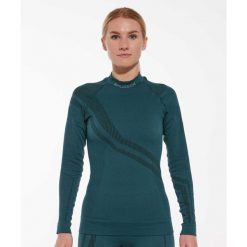 Bluza damska z wełną merino Brubeck THERMO WOOL by Pustelnik. Zielone bluzy Brubeck, bez wzorów, z wełny, bez kaptura. Za 243.99 zł.