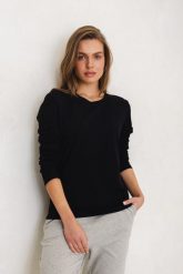 BLUZKA INGA CZARNA Z HAFTEM L - Flawless. Czarne bluzki Flawless, l, bez wzorów, z bawełny, biznesowe, bez kołnierzyka, bez ramiączek. Za 227.00 zł.