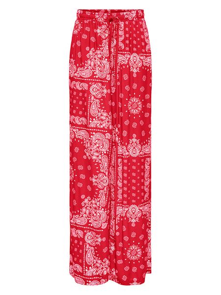 ONLY Spodnie w kolorze czerwonym rozmiar: XL/L32. Czerwone spodnie materiałowe Only, na co dzień, l, bez wzorów, z materiału. Za 132.98 zł.