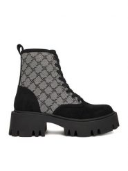 Nine West Trzewiki CEO-MALAK-01 Szary. Szare botki Nine West, bez wzorów, z materiału, bez obcasa, na płaskiej podeszwie, bez zapięcia. Za 329.99 zł.