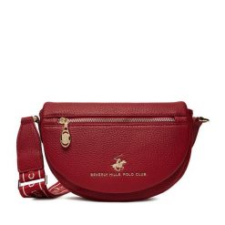 Torebka Beverly Hills Polo Club. Czerwone listonoszki Beverly Hills Polo Club, bez wzorów, bez dodatków. Za 179.99 zł.