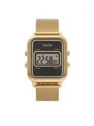 DeeZee Zegarek 010201040 Złoty. Żółte, cyfrowe zegarki DeeZee, metalowe. Za 259.99 zł.