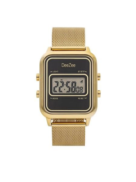 DeeZee Zegarek 010201040 Złoty. Żółte, cyfrowe zegarki DeeZee, metalowe. Za 259.99 zł.