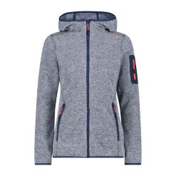 Bluza damska turystyczna CMP 3H19826. Białe bluzy CMP, na zimę, l, bez wzorów, z materiału, z kapturem. Za 149.99 zł.