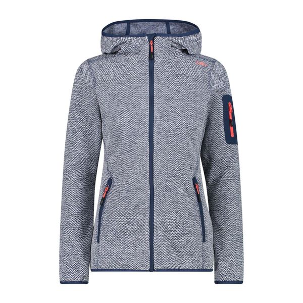 Bluza damska turystyczna CMP 3H19826. Białe bluzy CMP, na zimę, l, bez wzorów, z materiału, z kapturem. Za 149.99 zł.