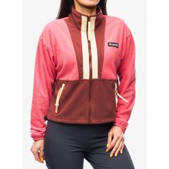 Bluza polarowa damska Columbia Back Bowl Fleece. Czerwone bluzy Columbia, xl, bez wzorów, z polaru, bez kaptura. Za 219.99 zł.