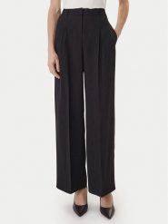 BOSS Spodnie materiałowe Tiana4 50554101 Czarny Relaxed Fit. Czarne spodnie materiałowe Boss, bez wzorów, z materiału. Za 1,089.00 zł.