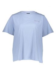 Vero Moda Koszulka w kolorze błękitnym rozmiar: XL. Niebieskie bluzki Vero Moda, xl, bez wzorów, z bawełny, bez kołnierzyka, bez ramiączek. Za 52.67 zł.