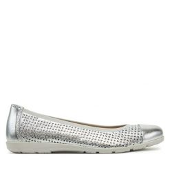Baleriny Caprice. Szare baleriny Caprice, bez wzorów, bez obcasa. Za 169.99 zł.