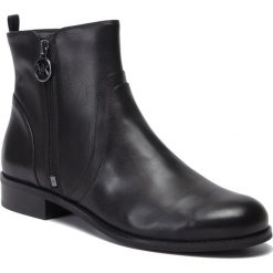 Botki MICHAEL MICHAEL KORS - Karsyn Flat Bootie Black. Czarne botki MICHAEL Michael Kors, bez wzorów, z materiału, bez obcasa, na obcasie, bez zapięcia. Za 839.00 zł.