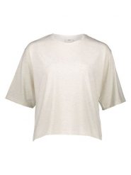 JDY Koszulka "Kallas" w kolorze kremowym rozmiar: S. Brązowe bluzki JDY, s, bez wzorów, bez kołnierzyka, bez ramiączek. Za 60.88 zł.